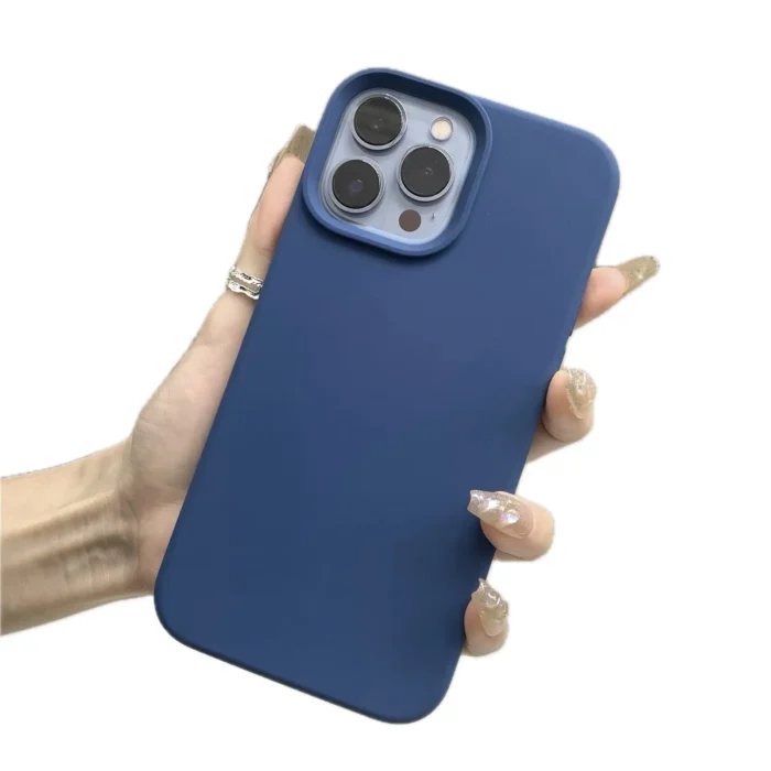 Coque silicone bleu nuit