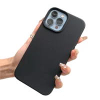 Coque Silicone iPhone 16 Pro Noir