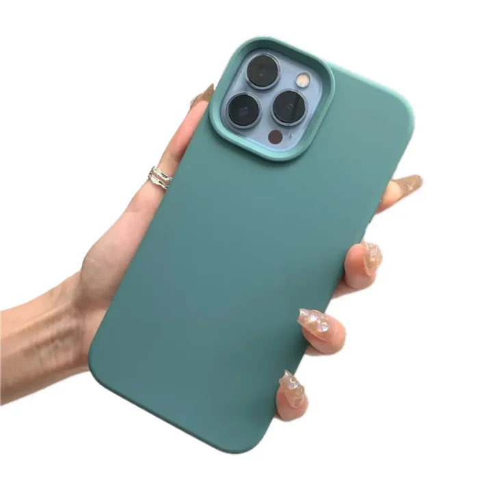 Coque silicone vert sapin