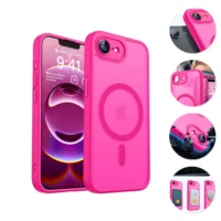 Coque iPhone 16e Rose MagSafe