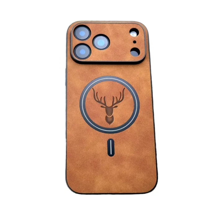 Coque iPhone 17 Pro Brun Clair Motif Cerf