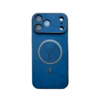 Coque iPhone 17 Pro Bleu Motif Cerf