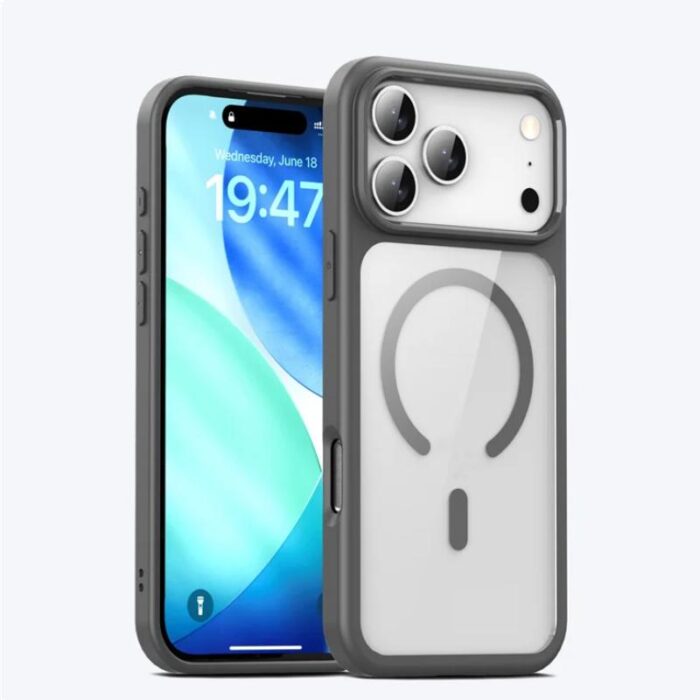 Coque iPhone 17 Grise MagSafe