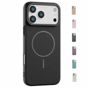 Coque iPhone 17 Noir compatible MagSafe