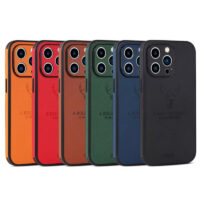 Coque Carrée Cuir iPhone 16