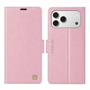 Étui iPhone 17 Rose avec Porte-Cartes et Support