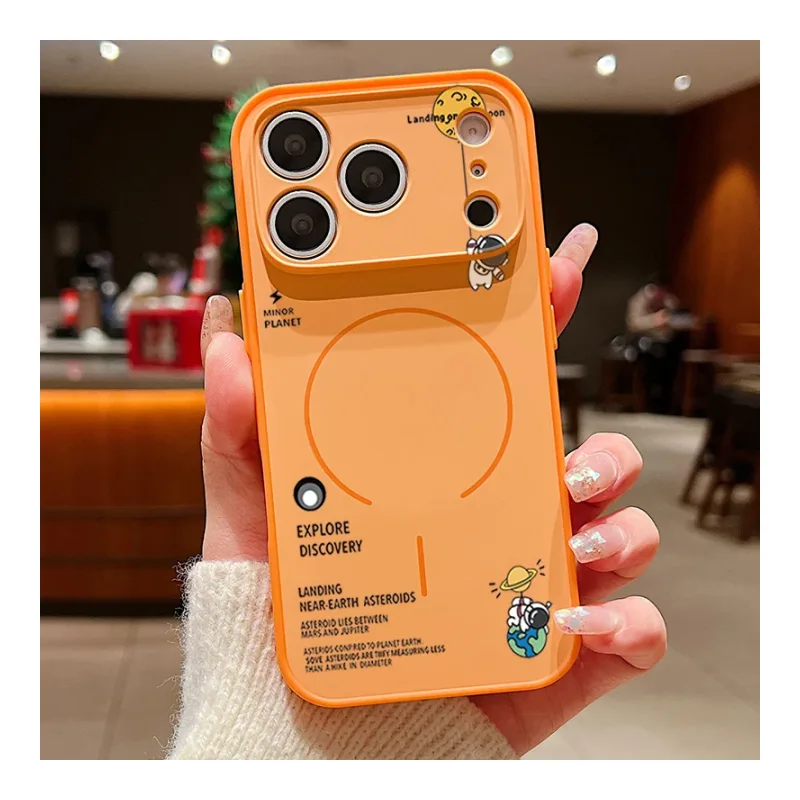 Cooque iPhone Astronaute – Coque Originale et Protectrice Orange