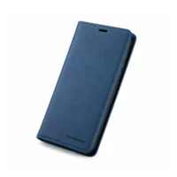 Coque Cuir Portefeuille iPhone 16 Bleu