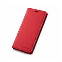 Coque Cuir Portefeuille iPhone 16 Rouge