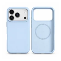 Coque iPhone 18 Pro Silicone Bleu