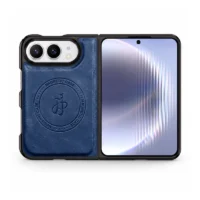 Coque iPhone Duo Cuir Brun Magnétique & Protection | iZPhone