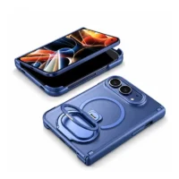 Coque iPhone Duo Antichoc avec support 360° | iZPhone Bleu
